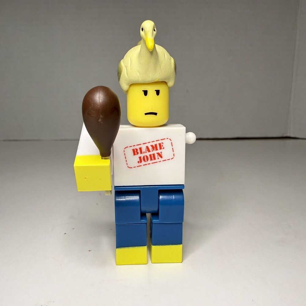 ROBLOX SHEDLETSKY Series 1 Blame John Figure Bird Hat Turkey Leg NO CODE READ